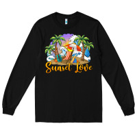 Black sunset love Long Sleeve Tee - BarkalooDesign