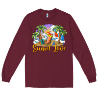 Burgundy sunset love Long Sleeve Tee - BarkalooDesign