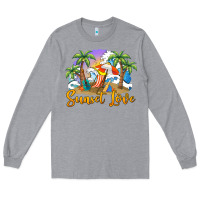 Heather Grey sunset love Long Sleeve Tee - BarkalooDesign
