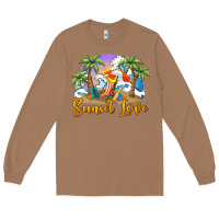 Toasted Coconut sunset love Long Sleeve Tee - BarkalooDesign