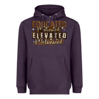 Plum educated motivated elevated melanated Heavyweight Hoodie - MaliasSmallBusiness