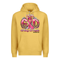 Antique Gold breast cancer with god all things are possible Premium Hoodie - Artiststas
