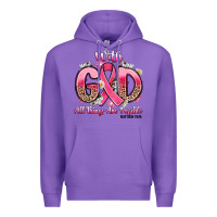 Purple breast cancer with god all things are possible Premium Hoodie - Artiststas