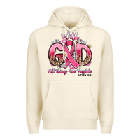 Sandshell breast cancer with god all things are possible Premium Hoodie - Artiststas