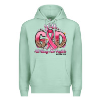Seafoam breast cancer with god all things are possible Premium Hoodie - Artiststas