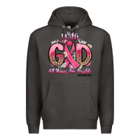 Smoke breast cancer with god all things are possible Premium Hoodie - Artiststas
