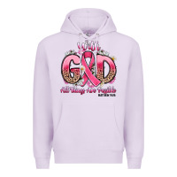 Lilac breast cancer with god all things are possible Premium Hoodie - Artiststas