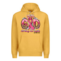 Mustard breast cancer with god all things are possible Premium Hoodie - Artiststas