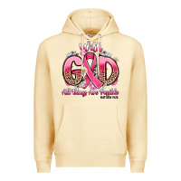 Pina Colada breast cancer with god all things are possible Premium Hoodie - Artiststas