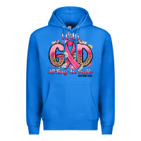 True Royal breast cancer with god all things are possible Premium Hoodie - Artiststas