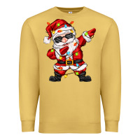 Antique Gold dabbing santa with christmas lights Premium Sweatshirt - Zillion Design Studio