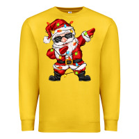 Lemon dabbing santa with christmas lights Premium Sweatshirt - Zillion Design Studio