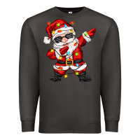Smoke dabbing santa with christmas lights Premium Sweatshirt - Zillion Design Studio