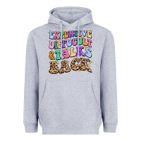 Heather Grey expensive diffucult and talks back Heavyweight Hoodie - MaliasSmallBusiness