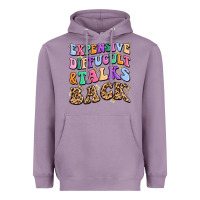 Lavender expensive diffucult and talks back Heavyweight Hoodie - MaliasSmallBusiness