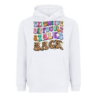White expensive diffucult and talks back Heavyweight Hoodie - MaliasSmallBusiness