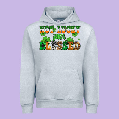 Not Lucky Just Blessed Urban Hoodie Designed By Adodesignshop