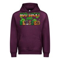 Mauve Wine not lucky just blessed Urban Hoodie - AdoDesignShop