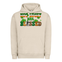 Pigment French Oak not lucky just blessed Urban Hoodie - AdoDesignShop