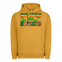 Pigment Peanut Butter not lucky just blessed Urban Hoodie - AdoDesignShop