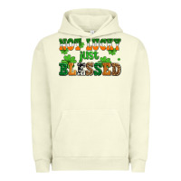 Pigment Pistachio not lucky just blessed Urban Hoodie - AdoDesignShop