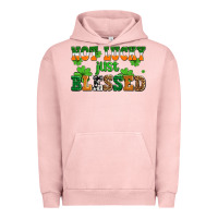 Pigment Salmon not lucky just blessed Urban Hoodie - AdoDesignShop