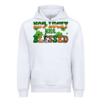 White not lucky just blessed Urban Hoodie - AdoDesignShop