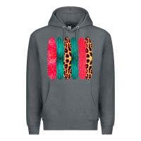 Rock Colored Leopard and Wood Patterned Western Brush Strokes Premium Hoodie - Bettercallsaul