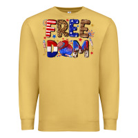 Antique Gold fourth of july freedom Premium Sweatshirt - texasbilliewilder