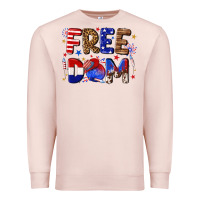 Pale Pink fourth of july freedom Premium Sweatshirt - texasbilliewilder