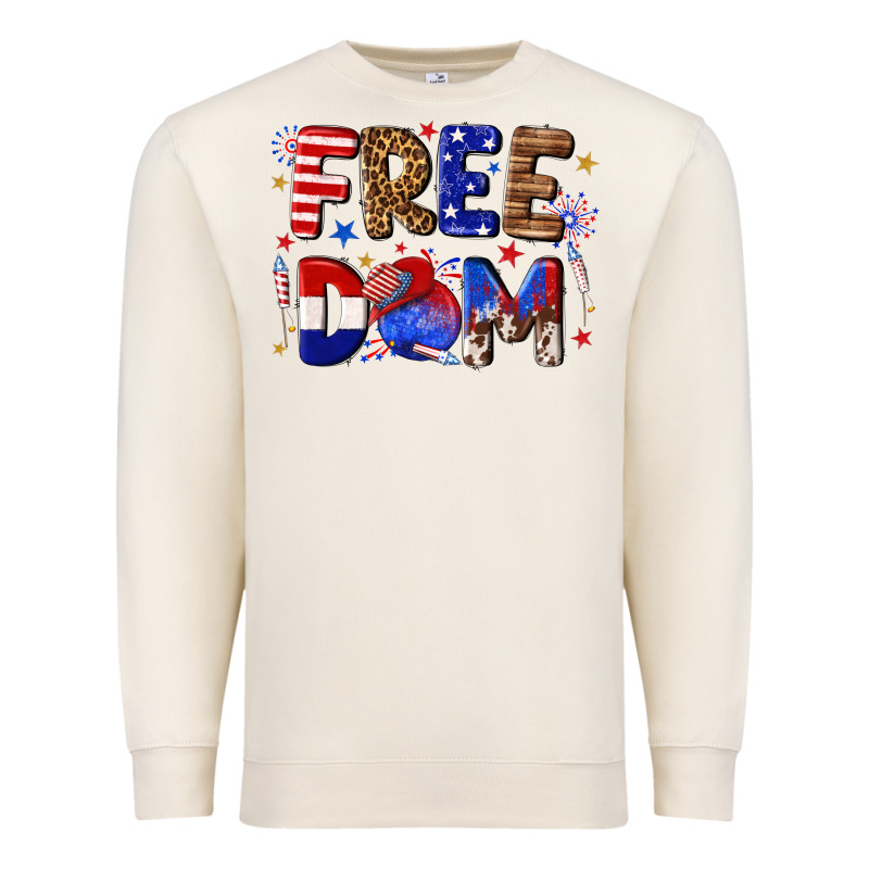 Fourth Of July Freedom Premium Sweatshirt by texasbilliewilder | Teevron