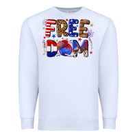 White fourth of july freedom Premium Sweatshirt - texasbilliewilder