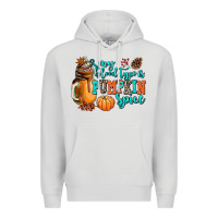 Dove Grey my blood type is pumpkin spice Premium Hoodie - AdoDesignShop
