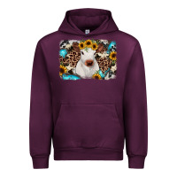 Mauve Wine cowhide leopard calf Urban Hoodie - JahusDesignShop