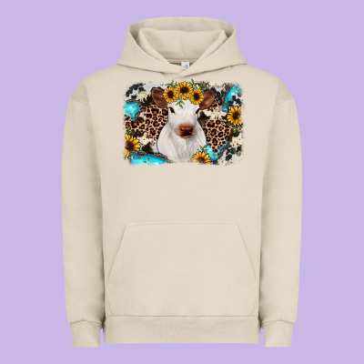 Cowhide Leopard Calf Urban Hoodie Designed By Jahusdesignshop