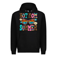 Black hot mom summer Premium Hoodie - AdoDesignShop