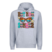 Heather Grey hot mom summer Premium Hoodie - AdoDesignShop