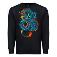 Black blue dragon Premium Sweatshirt - RanaPortraitStore