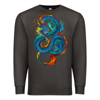 Smoke blue dragon Premium Sweatshirt - RanaPortraitStore