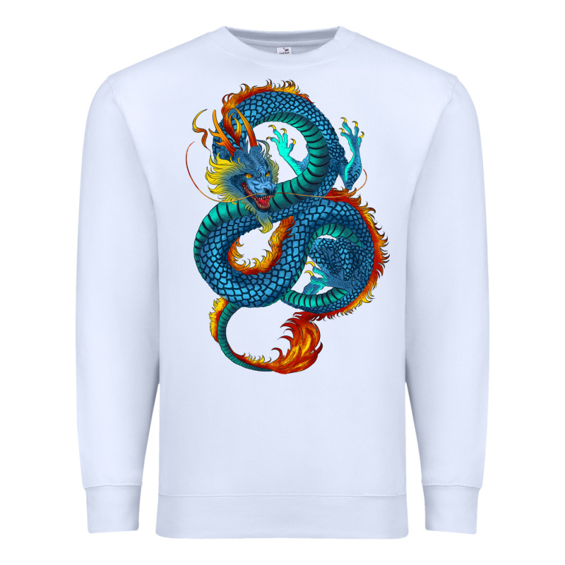 Blue Dragon Premium Sweatshirt by RanaPortraitStore | Teevron
