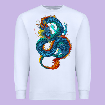 Premium Sweatshirt blue dragon