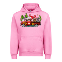 Fuchsia Pink ma medical assistant nurse truck with cactus and sunflowers Urban Hoodie - AdoDesignShop