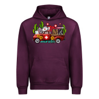 Mauve Wine ma medical assistant nurse truck with cactus and sunflowers Urban Hoodie - AdoDesignShop