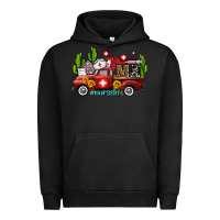 Pigment Black ma medical assistant nurse truck with cactus and sunflowers Urban Hoodie - AdoDesignShop