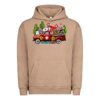 Pigment Burro ma medical assistant nurse truck with cactus and sunflowers Urban Hoodie - AdoDesignShop