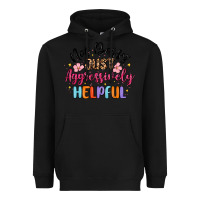 Black not bossy just aggressively helpful Heavyweight Hoodie - MaliasSmallBusiness