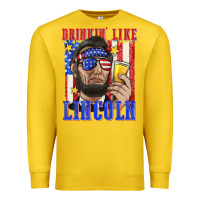 Lemon drinking like lincoln Premium Sweatshirt - texasbilliewilder