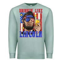Seafoam drinking like lincoln Premium Sweatshirt - texasbilliewilder