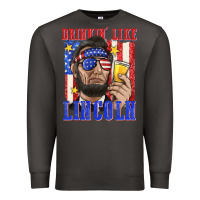 Smoke drinking like lincoln Premium Sweatshirt - texasbilliewilder