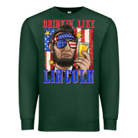 Sports Green drinking like lincoln Premium Sweatshirt - texasbilliewilder